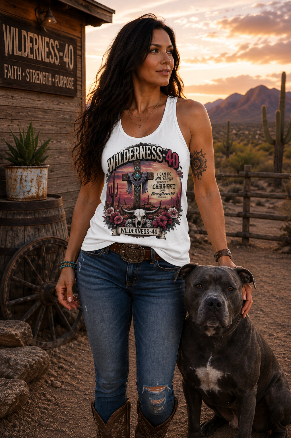 Women’s fitted racerback tank top