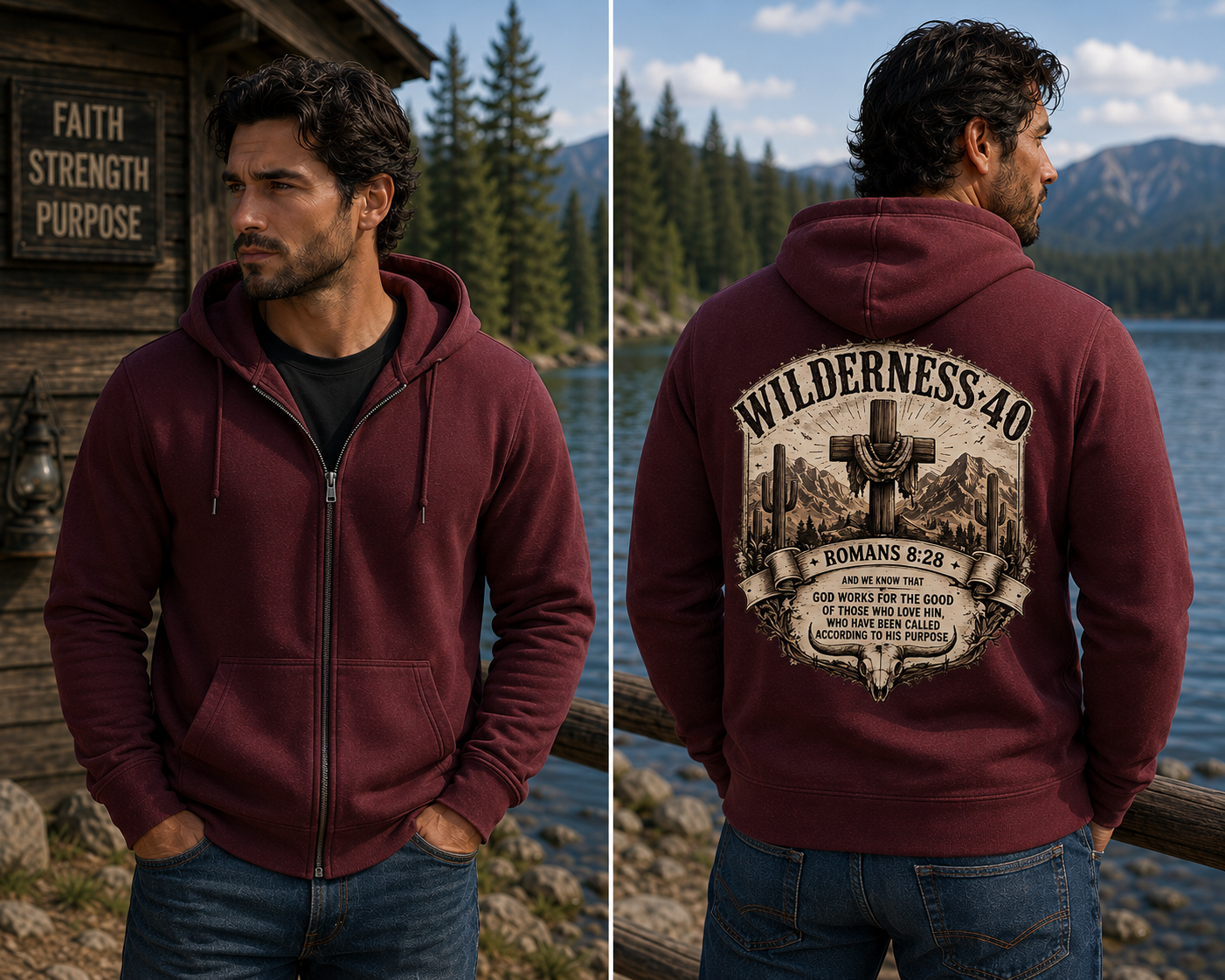 Unisex heavy blend zip hoodie