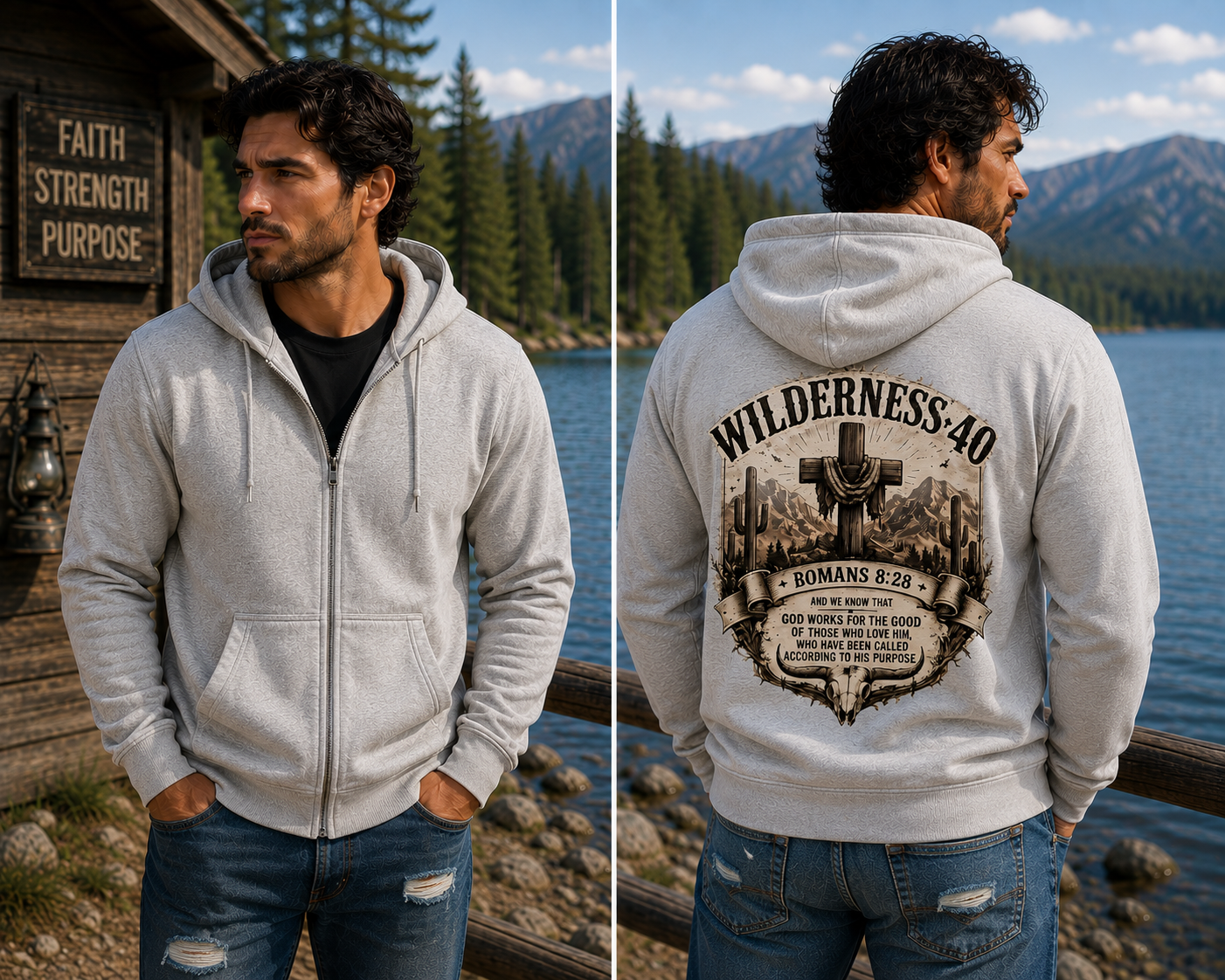 Unisex heavy blend zip hoodie