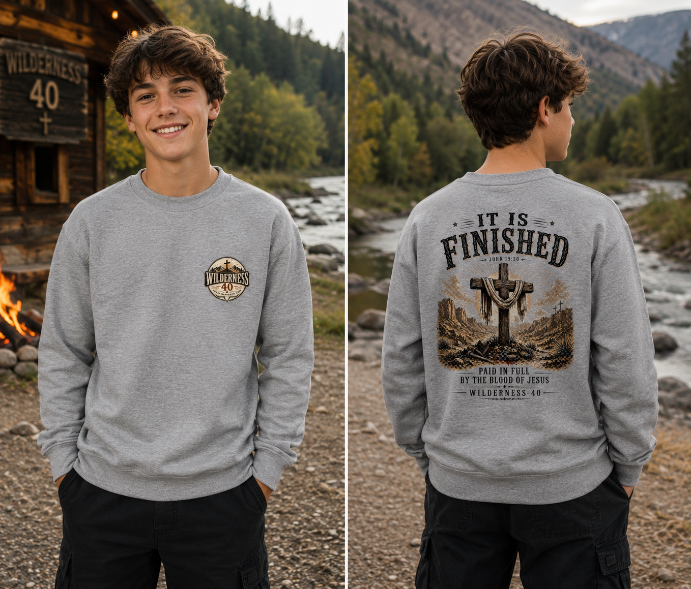Youth crewneck sweatshirt
