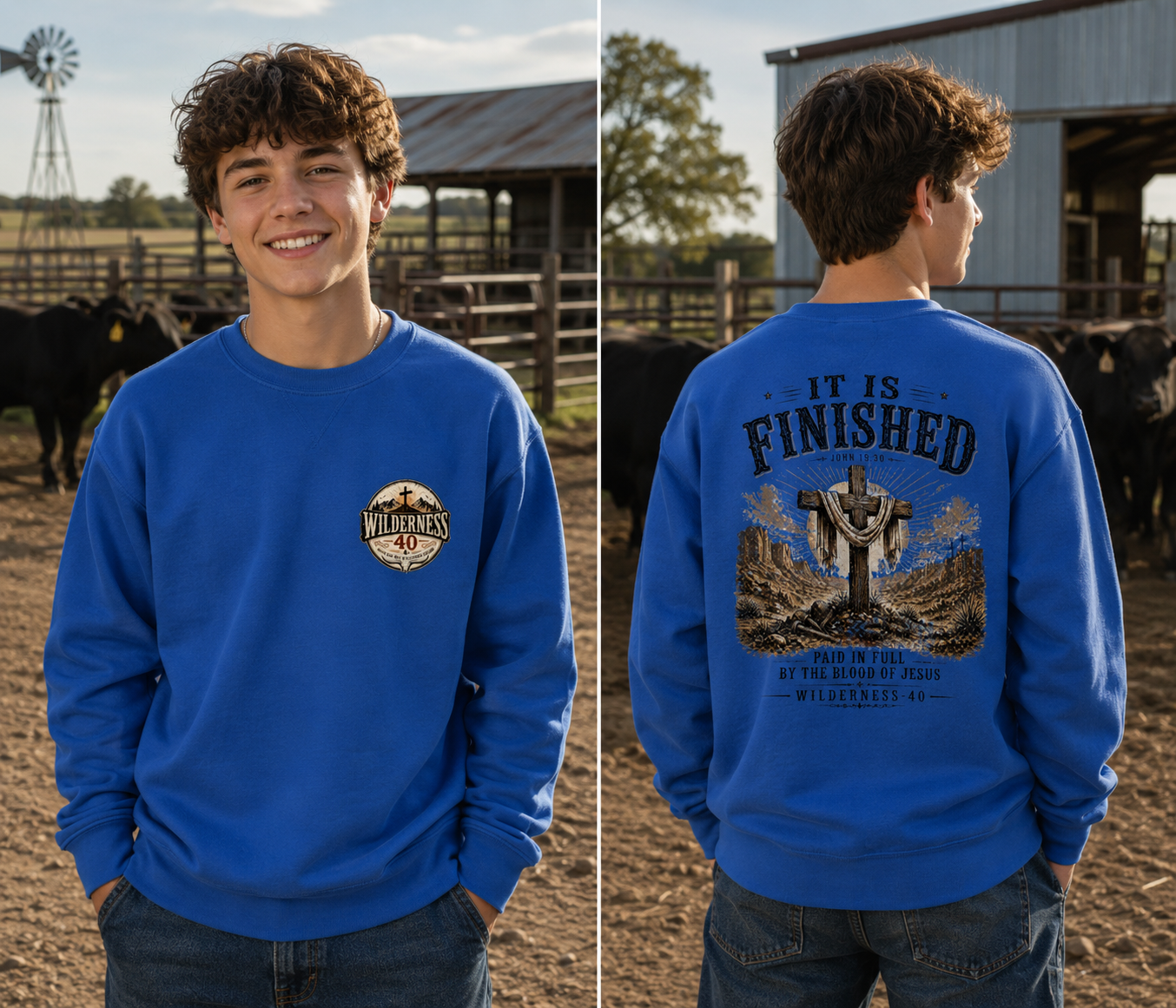 Youth crewneck sweatshirt