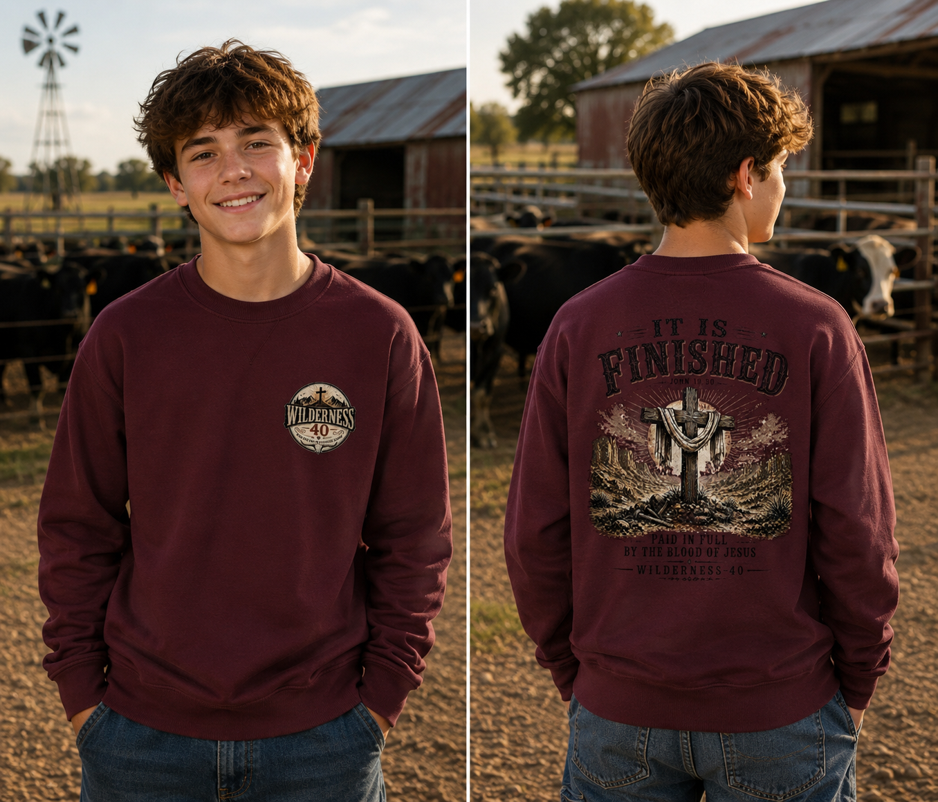 Youth crewneck sweatshirt