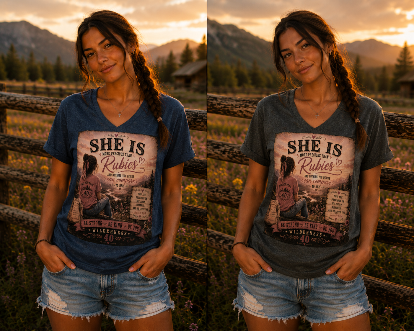 Women’s relaxed v-neck t-shirt